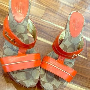 Coach high heel sandals perfect for summer